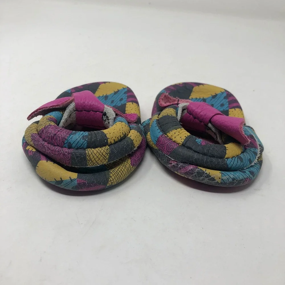 Freshly Picked Patchwork Sally Moccasins Baby 2 Infant Pink Disney  Leather